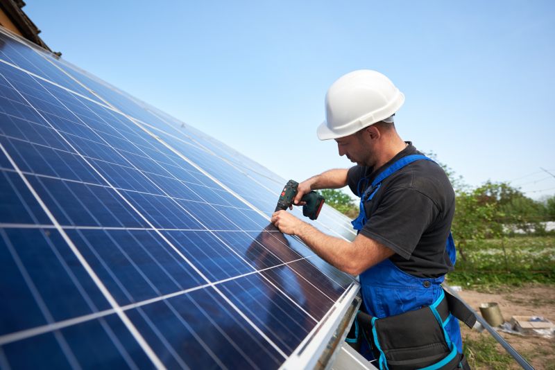 Solar Panel Installation Team